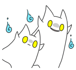 ghosts of the cat sticker #4400151