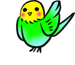 A lovely and interesting parrot. sticker #4400953