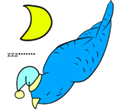 A lovely and interesting parrot. sticker #4400954