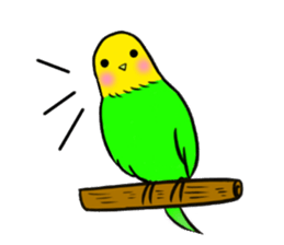 A lovely and interesting parrot. sticker #4400955