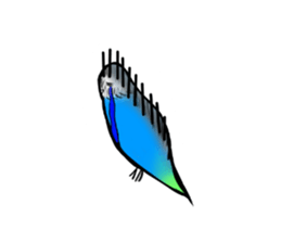 A lovely and interesting parrot. sticker #4400956