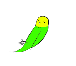 A lovely and interesting parrot. sticker #4400957