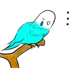 A lovely and interesting parrot. sticker #4400959