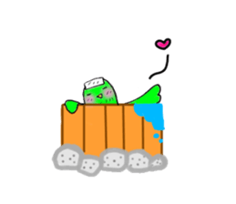 A lovely and interesting parrot. sticker #4400964