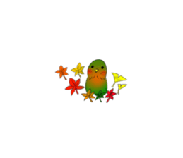 A lovely and interesting parrot. sticker #4400966