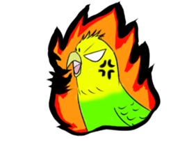 A lovely and interesting parrot. sticker #4400967