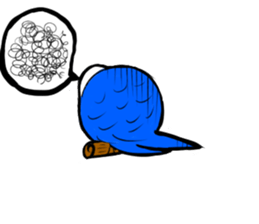 A lovely and interesting parrot. sticker #4400968