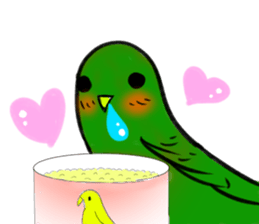 A lovely and interesting parrot. sticker #4400969