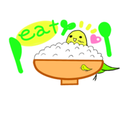 A lovely and interesting parrot. sticker #4400973