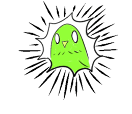 A lovely and interesting parrot. sticker #4400979