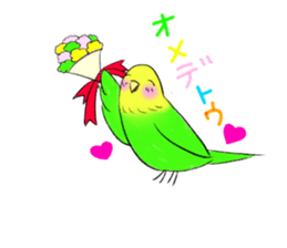 A lovely and interesting parrot. sticker #4400987