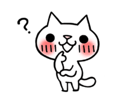 The White Kitten Kitty Ver.3 sticker #4401037