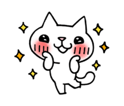 The White Kitten Kitty Ver.3 sticker #4401040