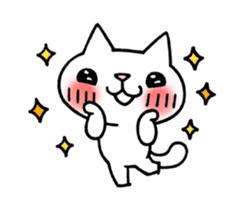 The White Kitten Kitty Ver.3 sticker #4401040