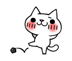 The White Kitten Kitty Ver.3 sticker #4401047