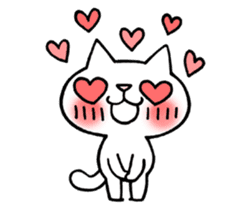 The White Kitten Kitty Ver.3 sticker #4401057