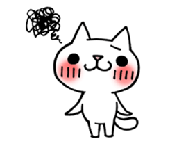 The White Kitten Kitty Ver.3 sticker #4401058