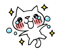 The White Kitten Kitty Ver.3 sticker #4401059