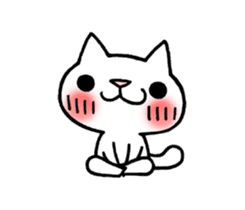 The White Kitten Kitty Ver.3 sticker #4401060