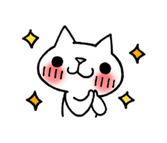 The White Kitten Kitty Ver.3 sticker #4401061