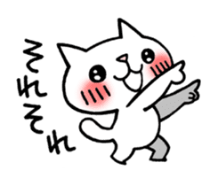The White Kitten Kitty Ver.3 sticker #4401068