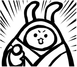 Samurai rabbit 3 sticker #4401125