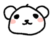 Daily life of a stuffed polar bear sticker #4401872