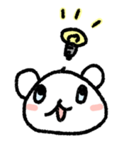 Daily life of a stuffed polar bear sticker #4401874