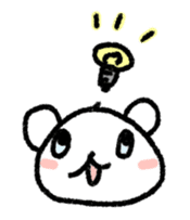 Daily life of a stuffed polar bear sticker #4401874