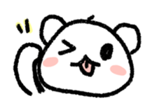 Daily life of a stuffed polar bear sticker #4401876