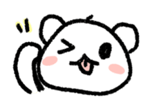 Daily life of a stuffed polar bear sticker #4401876