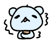 Daily life of a stuffed polar bear sticker #4401877