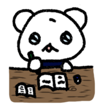 Daily life of a stuffed polar bear sticker #4401880