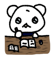 Daily life of a stuffed polar bear sticker #4401880