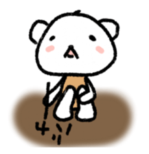 Daily life of a stuffed polar bear sticker #4401881
