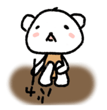 Daily life of a stuffed polar bear sticker #4401881