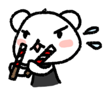 Daily life of a stuffed polar bear sticker #4401882