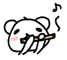 Daily life of a stuffed polar bear sticker #4401883