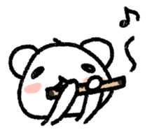 Daily life of a stuffed polar bear sticker #4401883