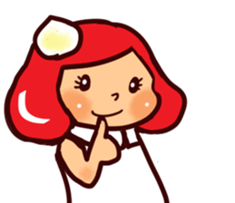 strawbarry whip cream  e sticker #4401936