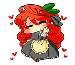 With elder girl. sticker #4402112