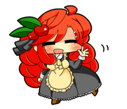 With elder girl. sticker #4402119