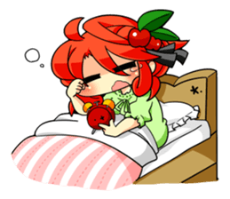 With elder girl. sticker #4402130