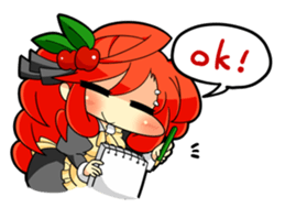 With elder girl. sticker #4402133