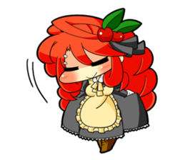 With elder girl. sticker #4402135