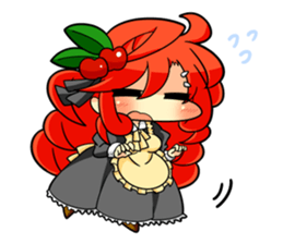 With elder girl. sticker #4402138