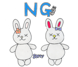 Maemuki Usagi sticker #4402647