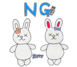 Maemuki Usagi sticker #4402647