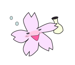 Cherry blossoms pippi sticker #4404091