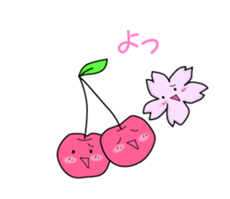 Cherry blossoms pippi sticker #4404102